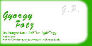 gyorgy potz business card